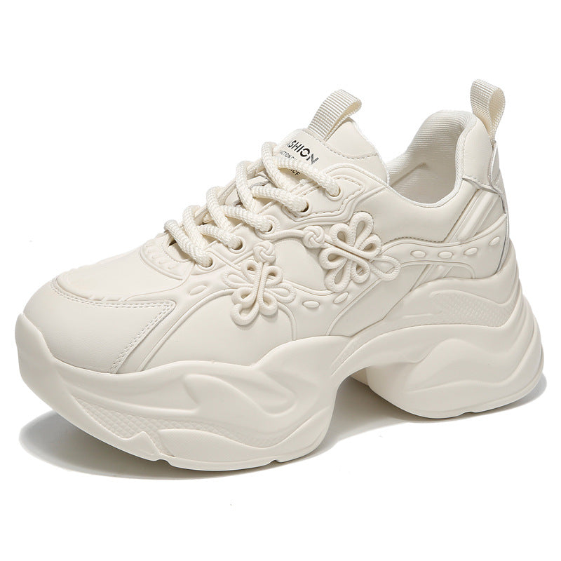 Women's National Style Authentic Clunky Autumn Small Height Women's Casual Shoes
