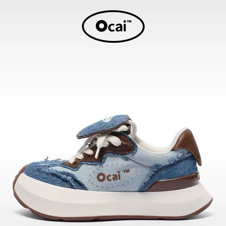 Women's Cloud Retro Platform Height Increasing Niche Country Sneakers
