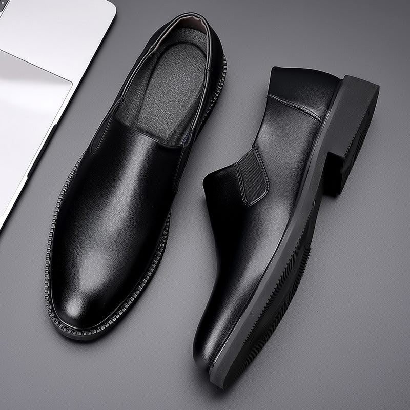 Men's Green Business Formal Wear British Fashion Leather Shoes