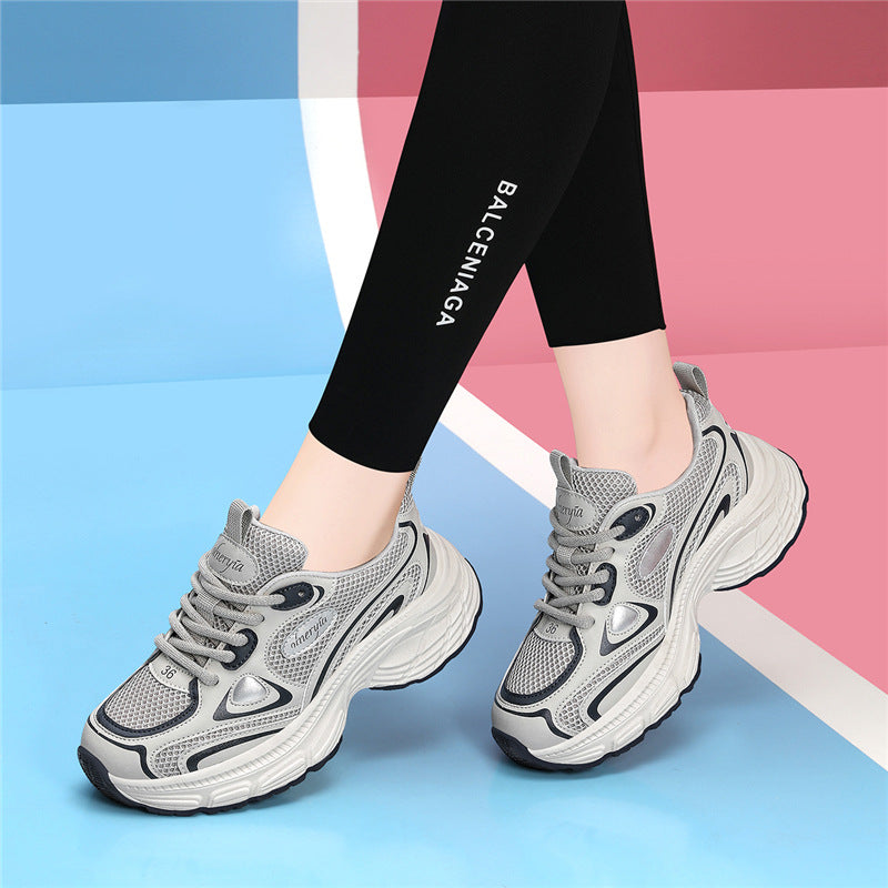 Women's Platform Dad Classy Sier Increased Sports Casual Shoes