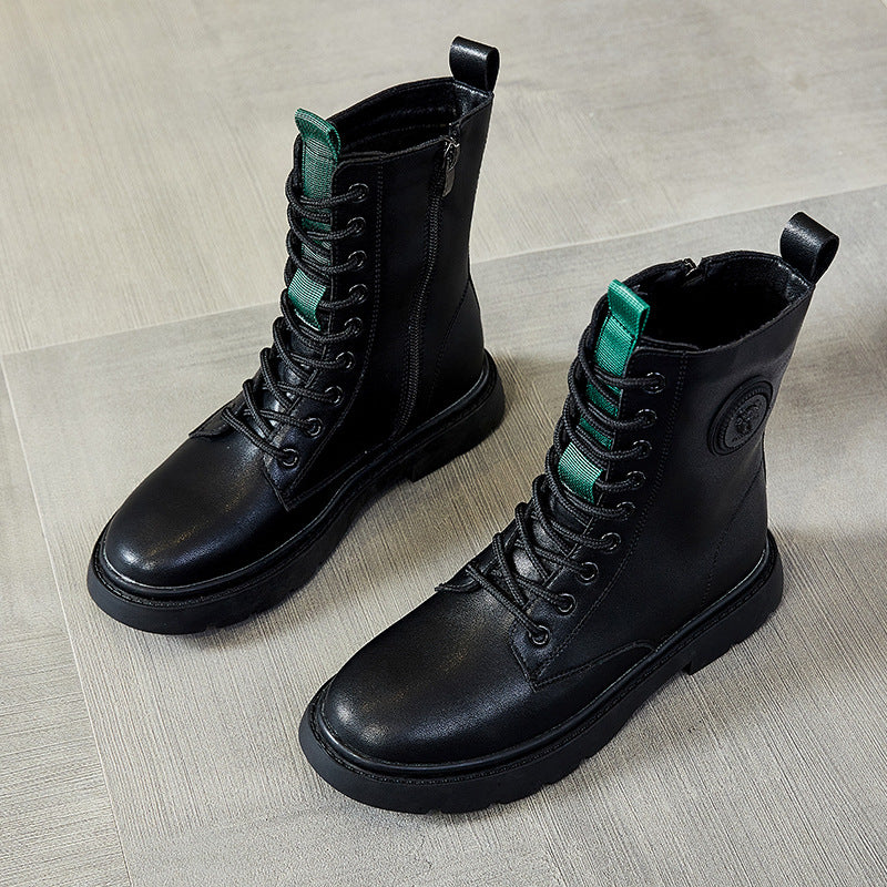 Women's Top Length Martin Handsome Motorcycle Fashion Boots