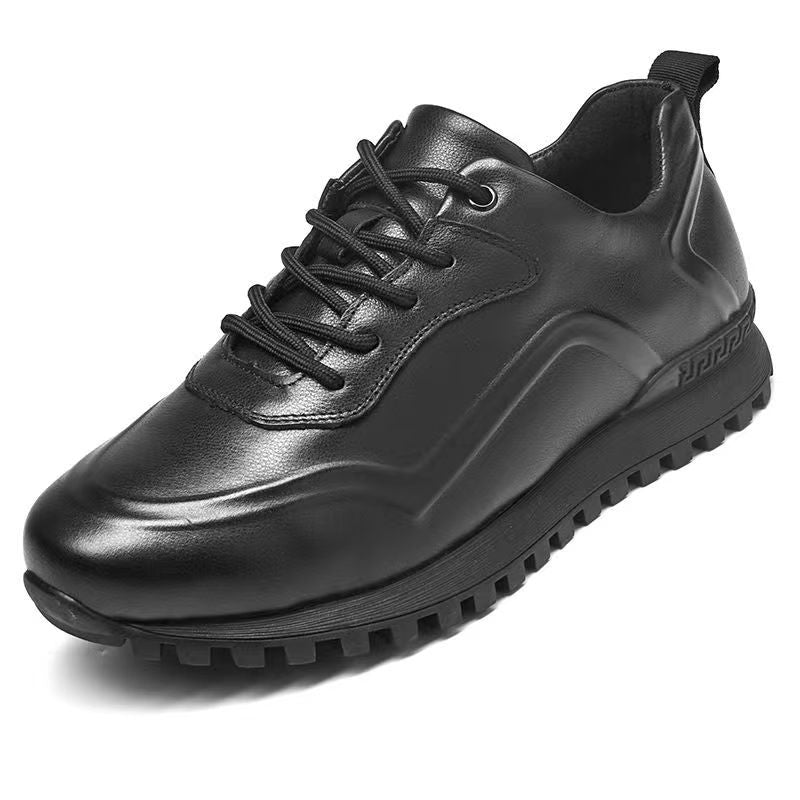 Men's First Layer Cowhide Sports Breathable Soft Leather Shoes