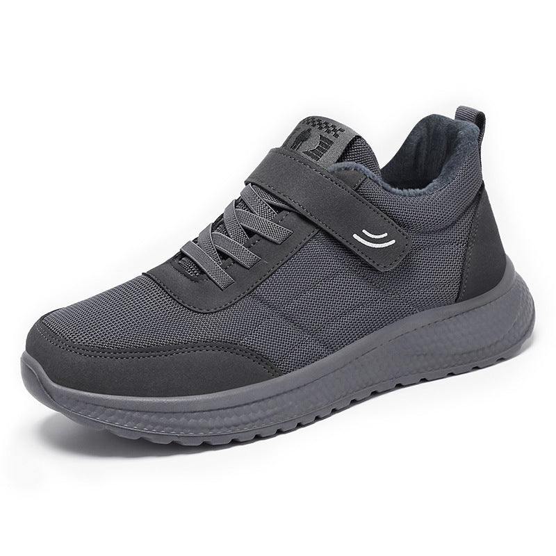 Men's Pure Color Versatile Sports Velcro Convenient Casual Shoes