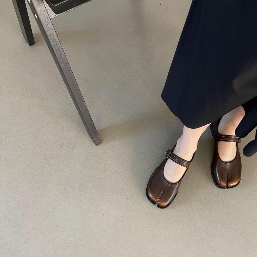 Women's Mary Jane Retro Spring Niche Split Casual Shoes