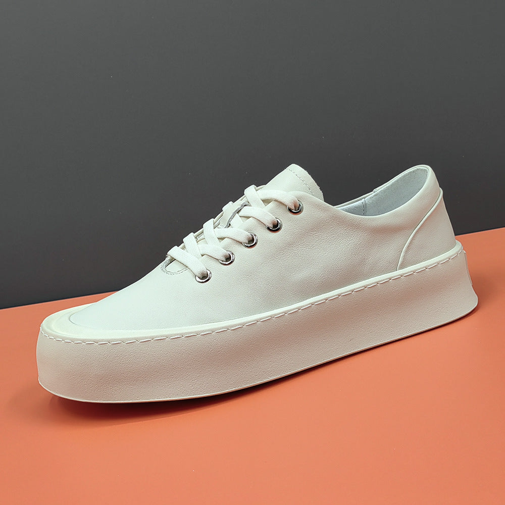 Men's Affordable Luxury Top Layer Cowhide Trendy Sneakers