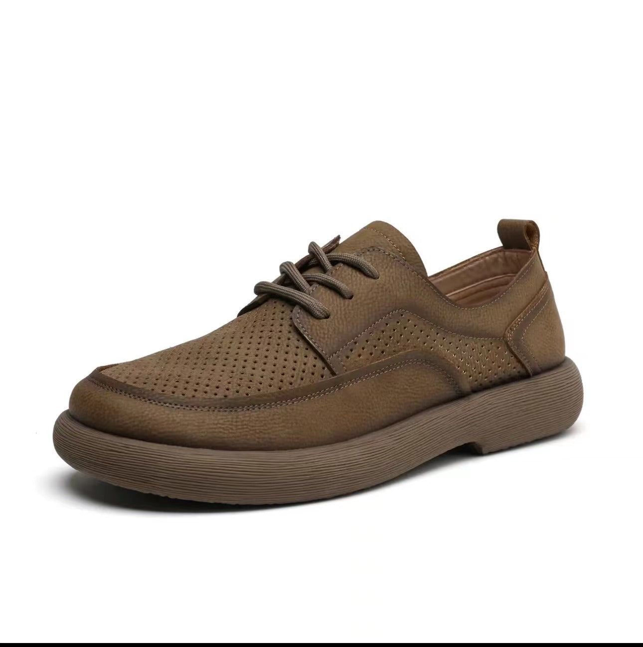 Men's Hollow Summer Genuine Breathable Trendy Platform Sandals