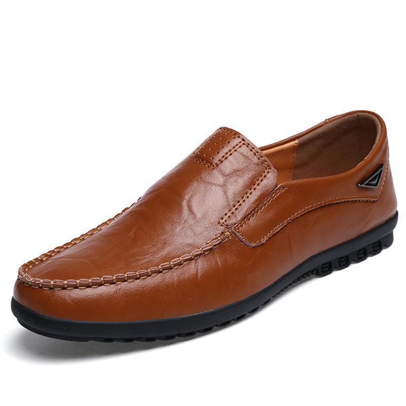 Men's Summer Plus Size Genuine Cowhide One Casual Shoes
