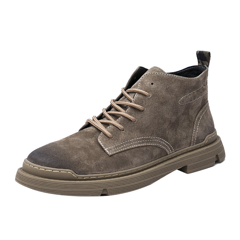 Men's Spring Height Increasing British Street Style Boots