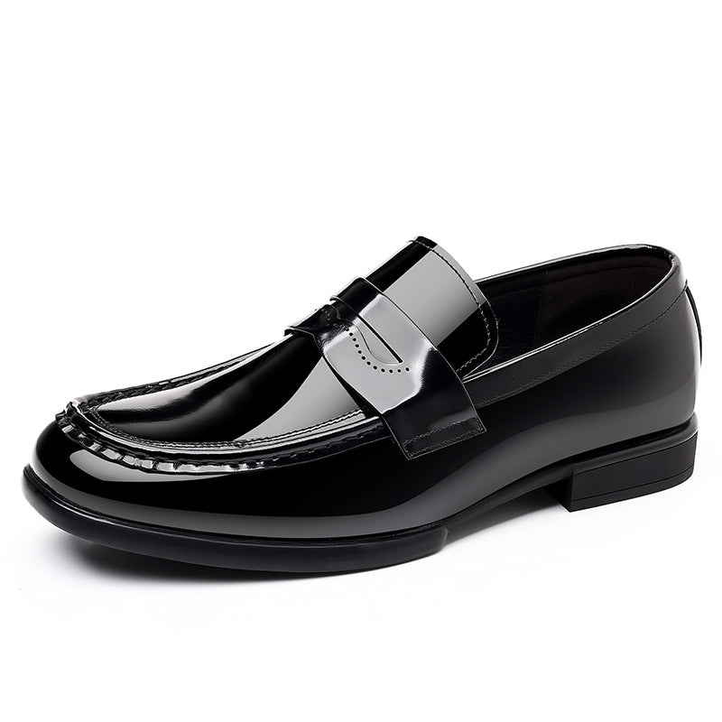 Men's Fashion Doug Glossy One Pedal Formal Leather Shoes