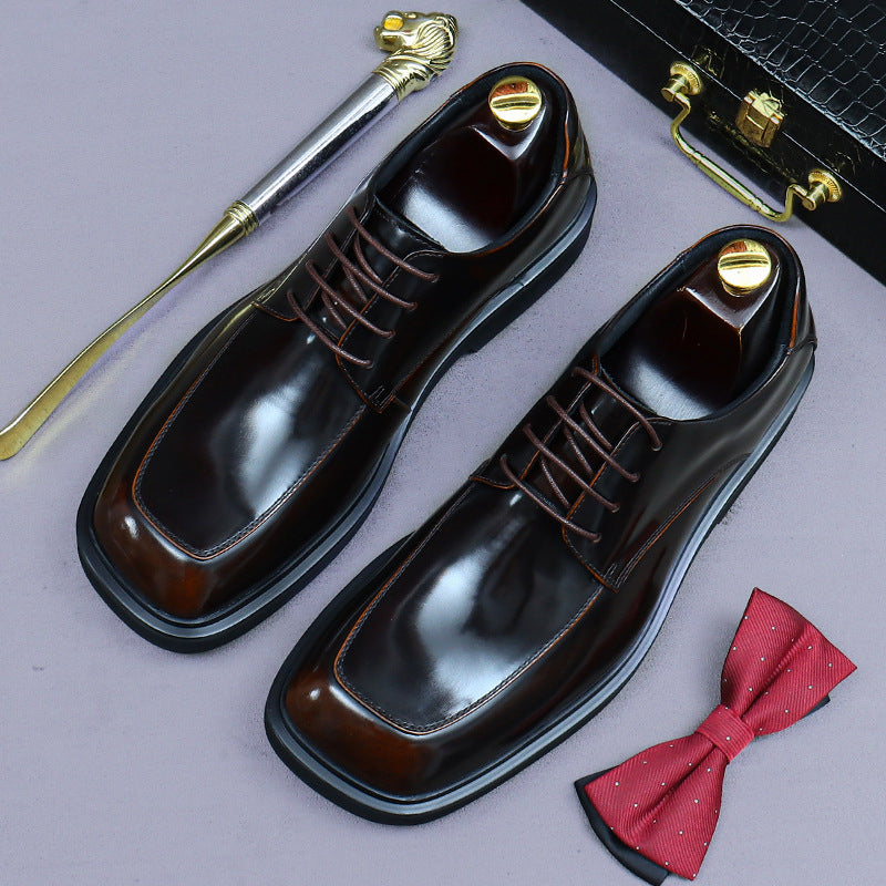 Men's Aston Cowhide Formal Wear Genuine England Style Wedding Men's Business Leather Shoes
