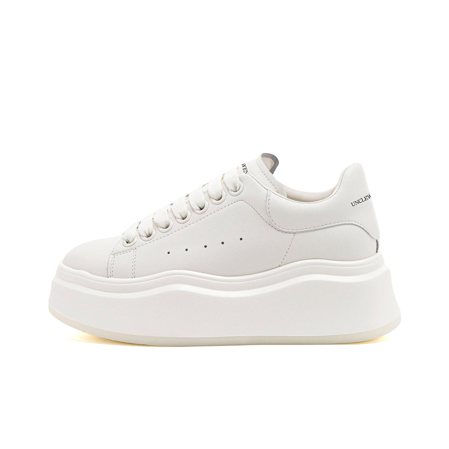 Women's Thick-soled White Spring Platform Height Increasing Women's Shoes