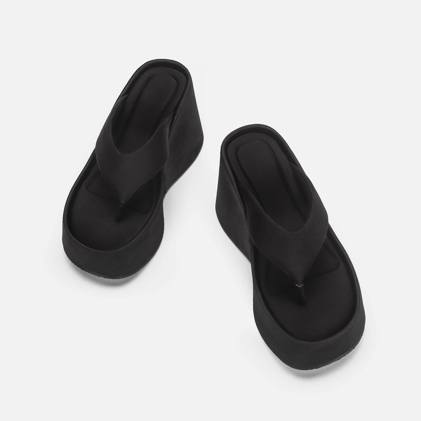 Women's Platform Flip-flops Outer Wear Flip-flop Wedge Slippers