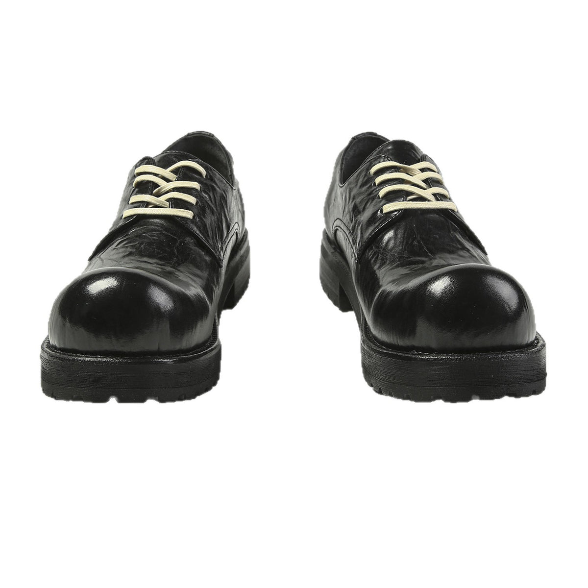 Men's Low Top Korean Big Head Genuine Fashion British Style Retro Men's Casual Leather Shoes
