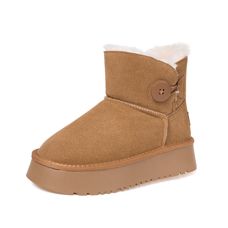 Women's Thick-soled Winter Height Increasing Cotton Short Boots