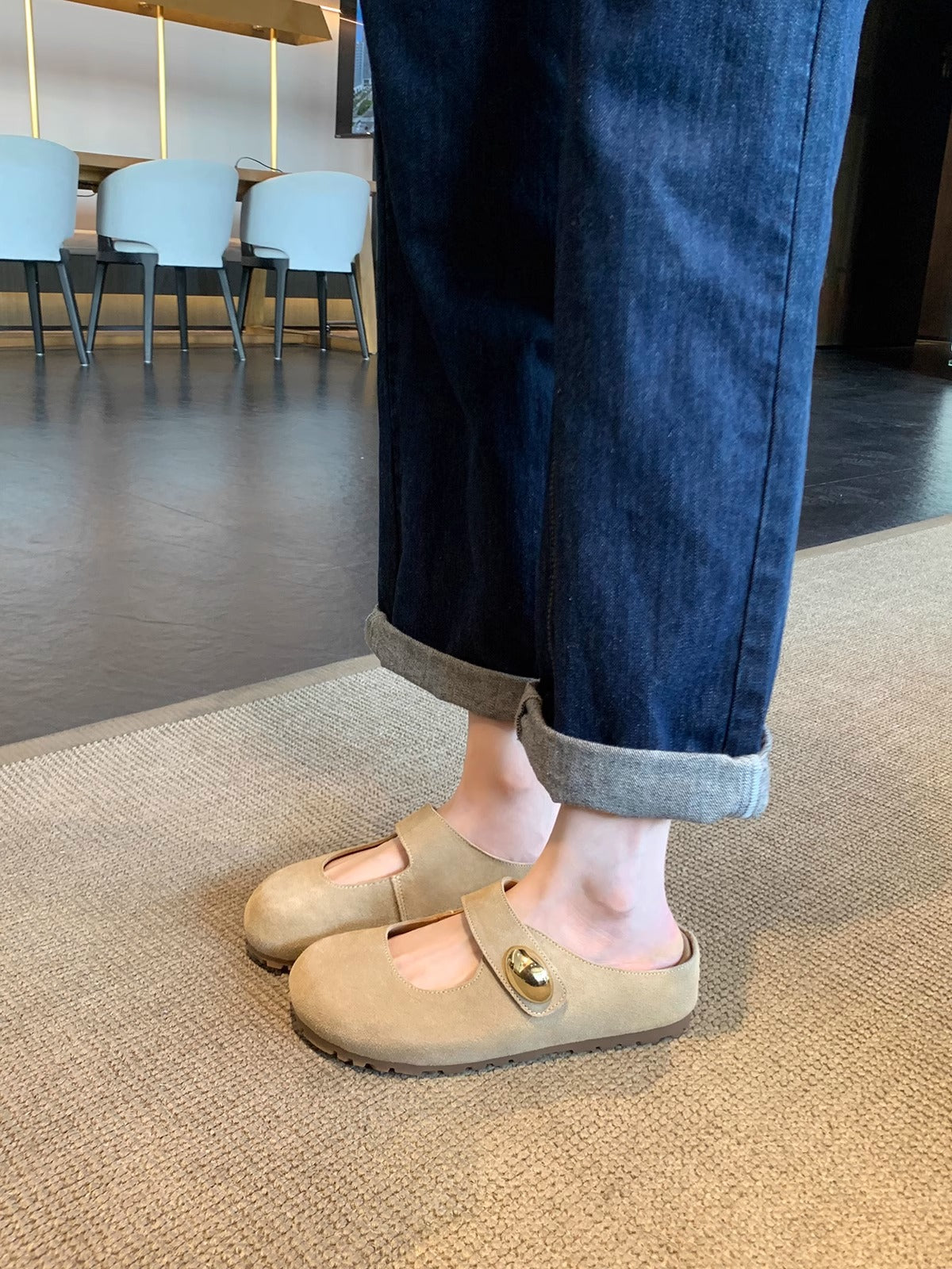 Women's Increasing Insole Little Golden Beans Thick Slippers