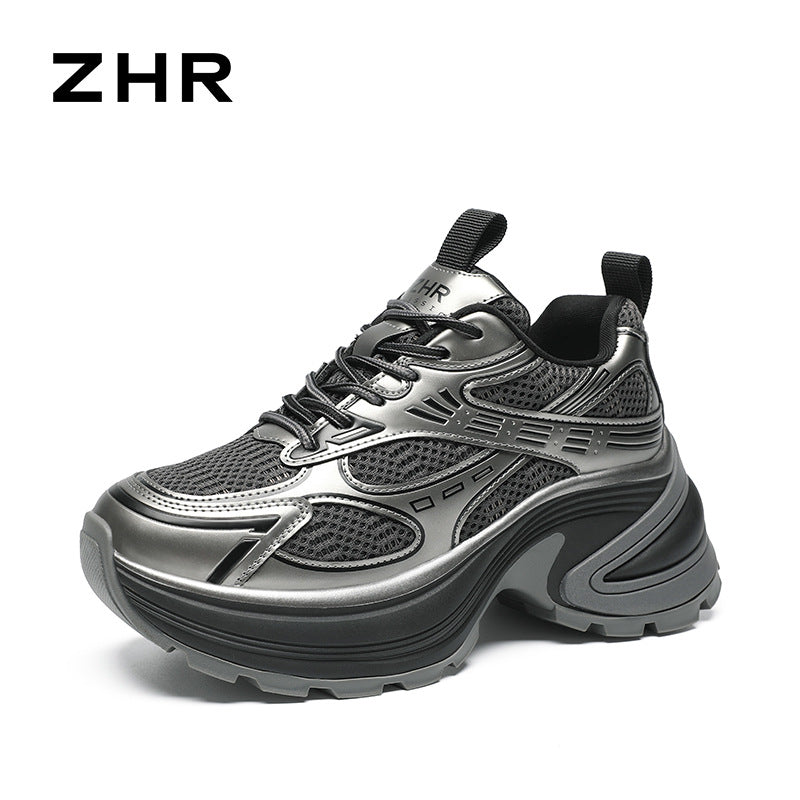 Women's Breathable Increased Dad Mesh Skinny Spring Sneakers