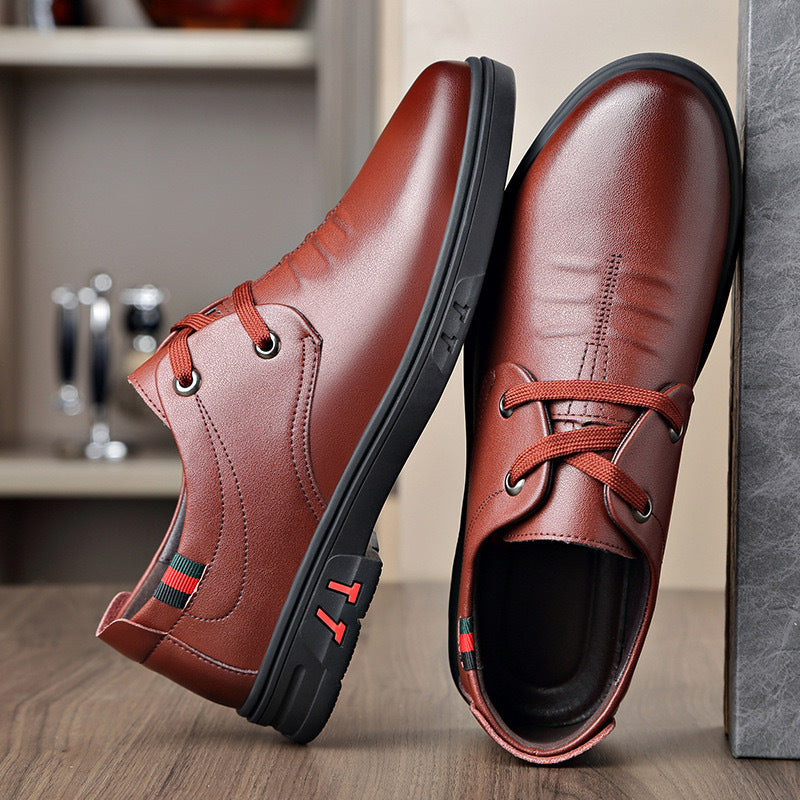 Men's Genuine Autumn Soft Comfortable Business Fashion Leather Shoes