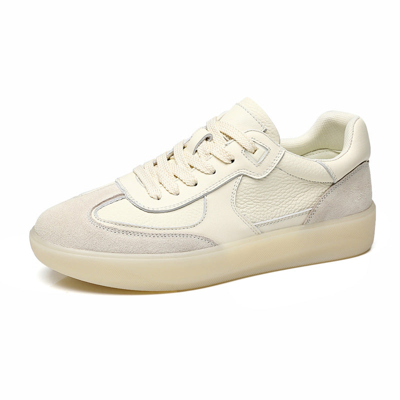 Men's Top Layer Cowhide Lightweight Breathable Soft Sneakers