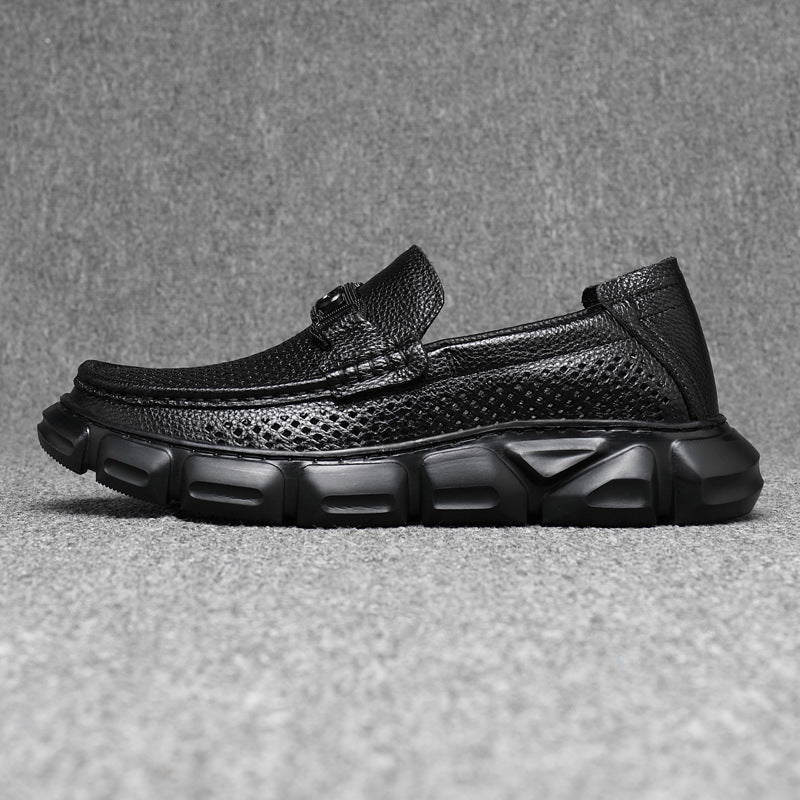 Men's Summer Breathable Hollow Soft Bottom Lazy Men's Shoes