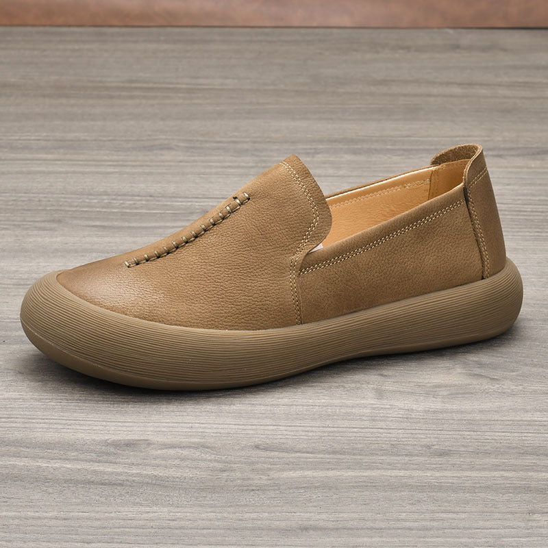Men's Retro Comfortable Tendon Bottom Flat Pumps Men's Casual Leather Shoes
