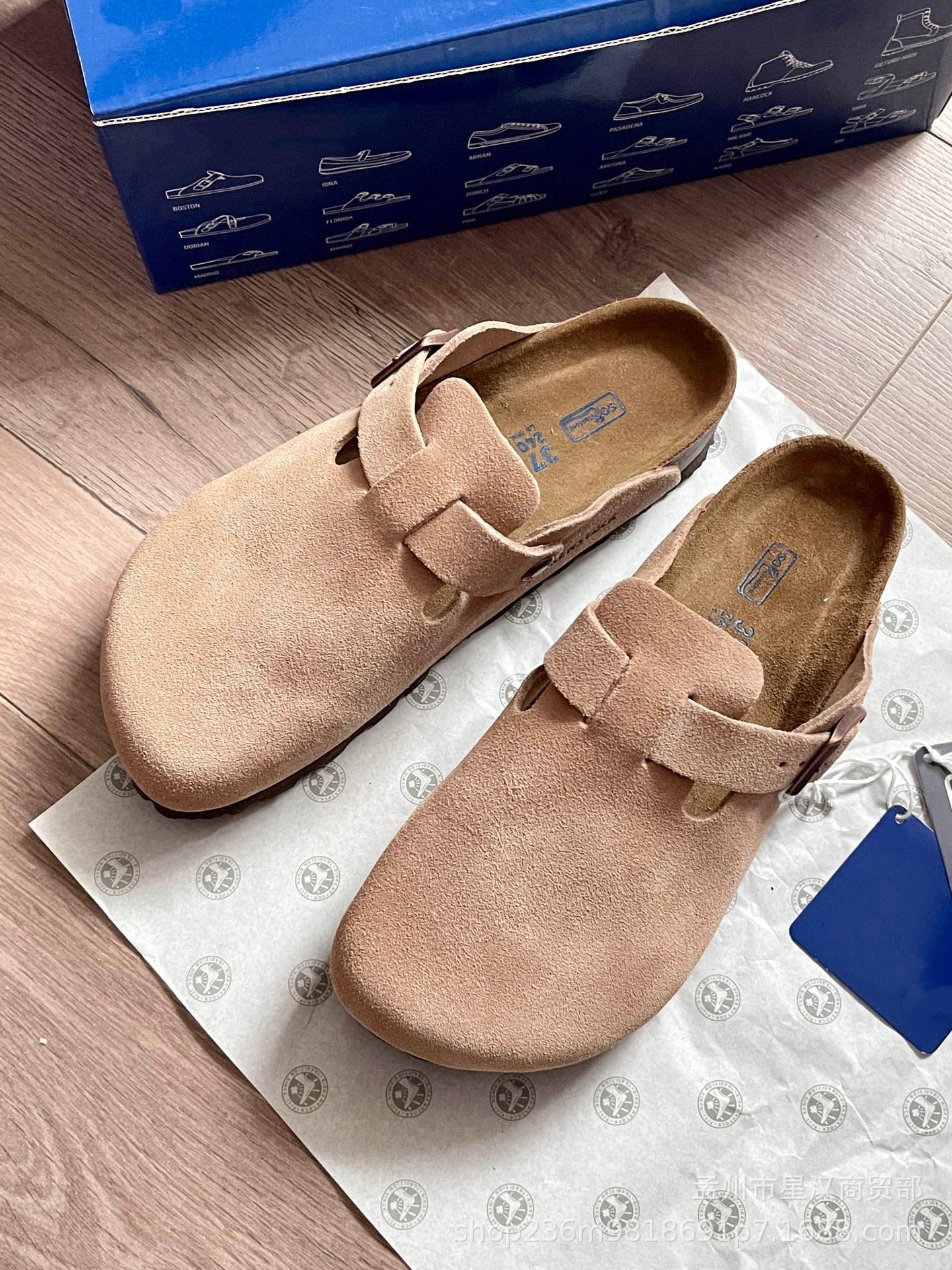 Women's Mulberry Slope Half Thick-soled Cork Flat Sandals