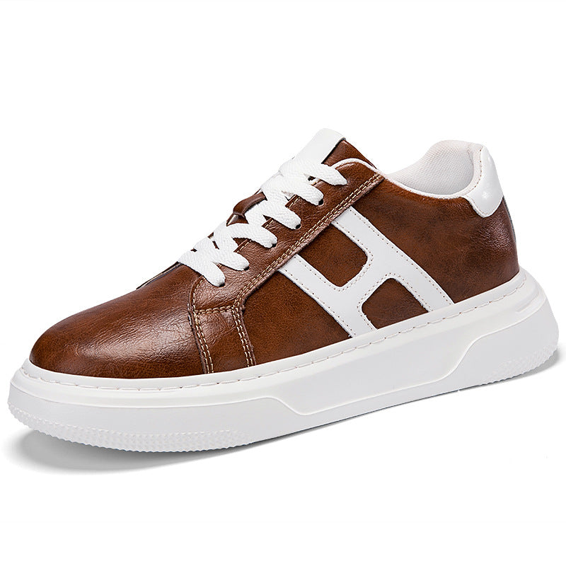 Men's Autumn Invisible Height Increasing Insole Breathable Men's Board Shoes