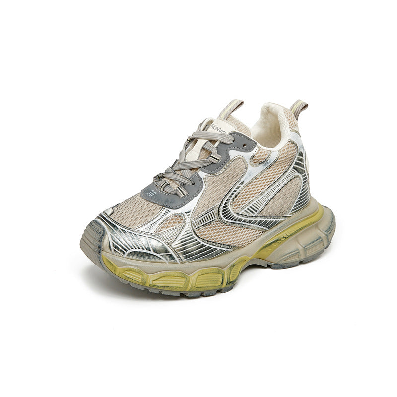 Women's Thick-soled Height Increasing Insole Dad Breathable Sneakers