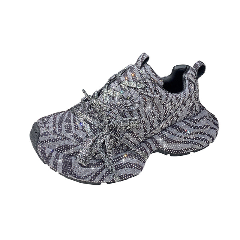 Women's Paris Ninth Generation Rhinestone Dad Sports Casual Shoes