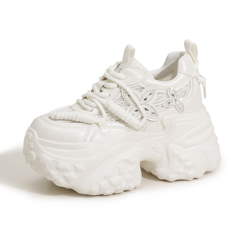 Women's Dad Breathable Mesh Small Height Increasing Sneakers