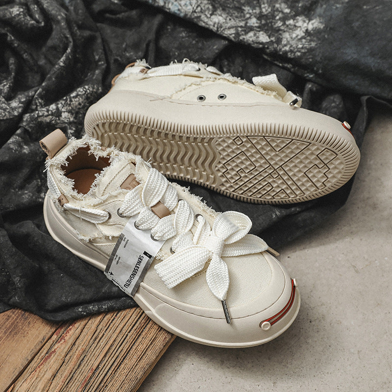 Women's & Men's Tan Jack Purcell Thick Bottom Breathable Sneakers