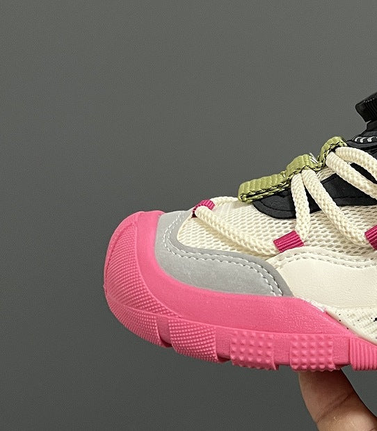 Children's Attractive Durable Resin Sole Lock Kid's Sneakers