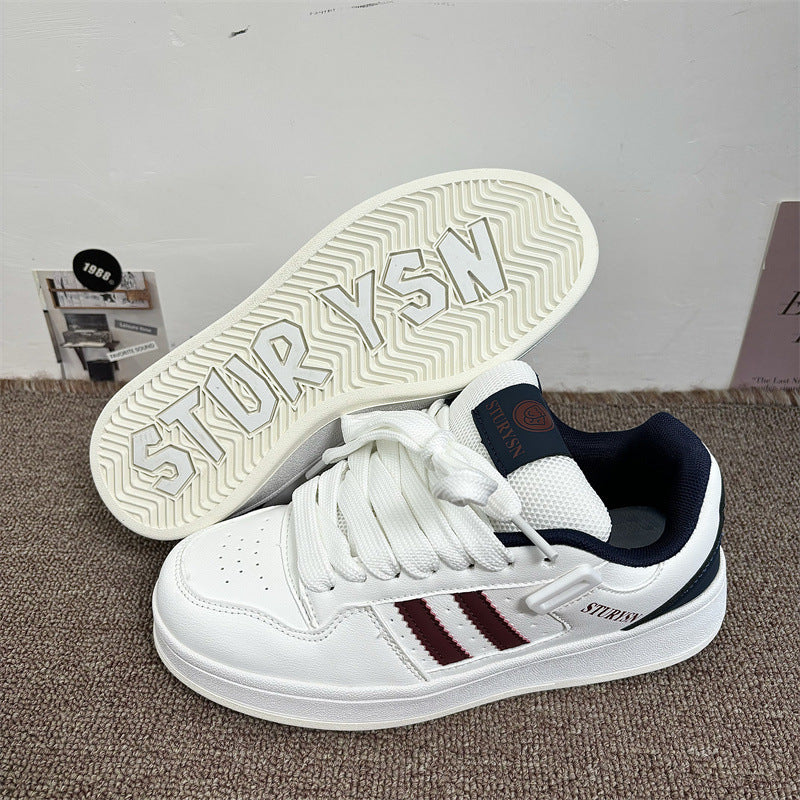 Women's & Men's Niche Retro Matte Black Bread Super Popular Korean Sneakers