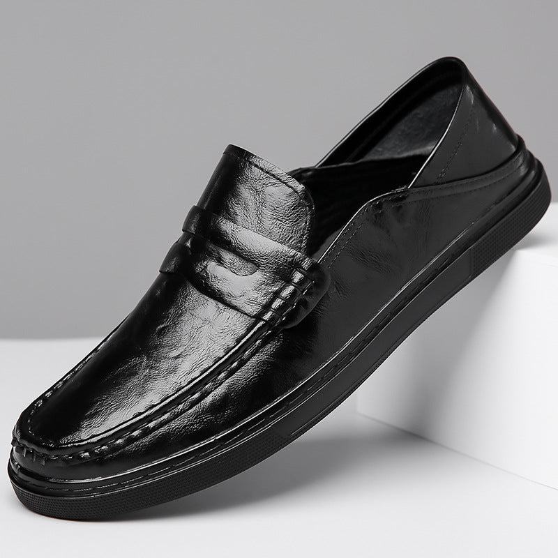 Men's Soft Bottom Business Trendy Slip-on British Loafers