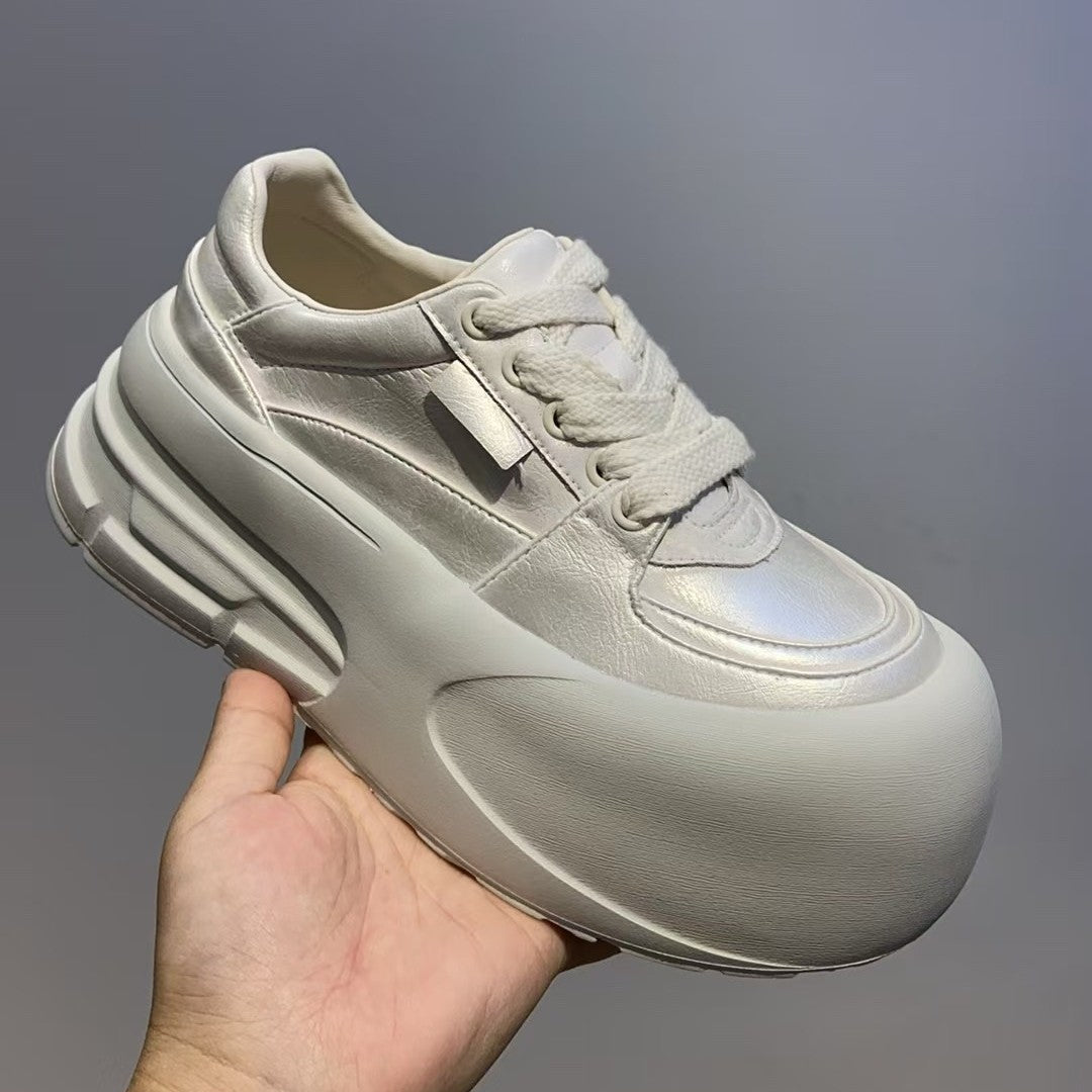 Women's Heightened Easy Wear Spring Ugly Cute Sneakers