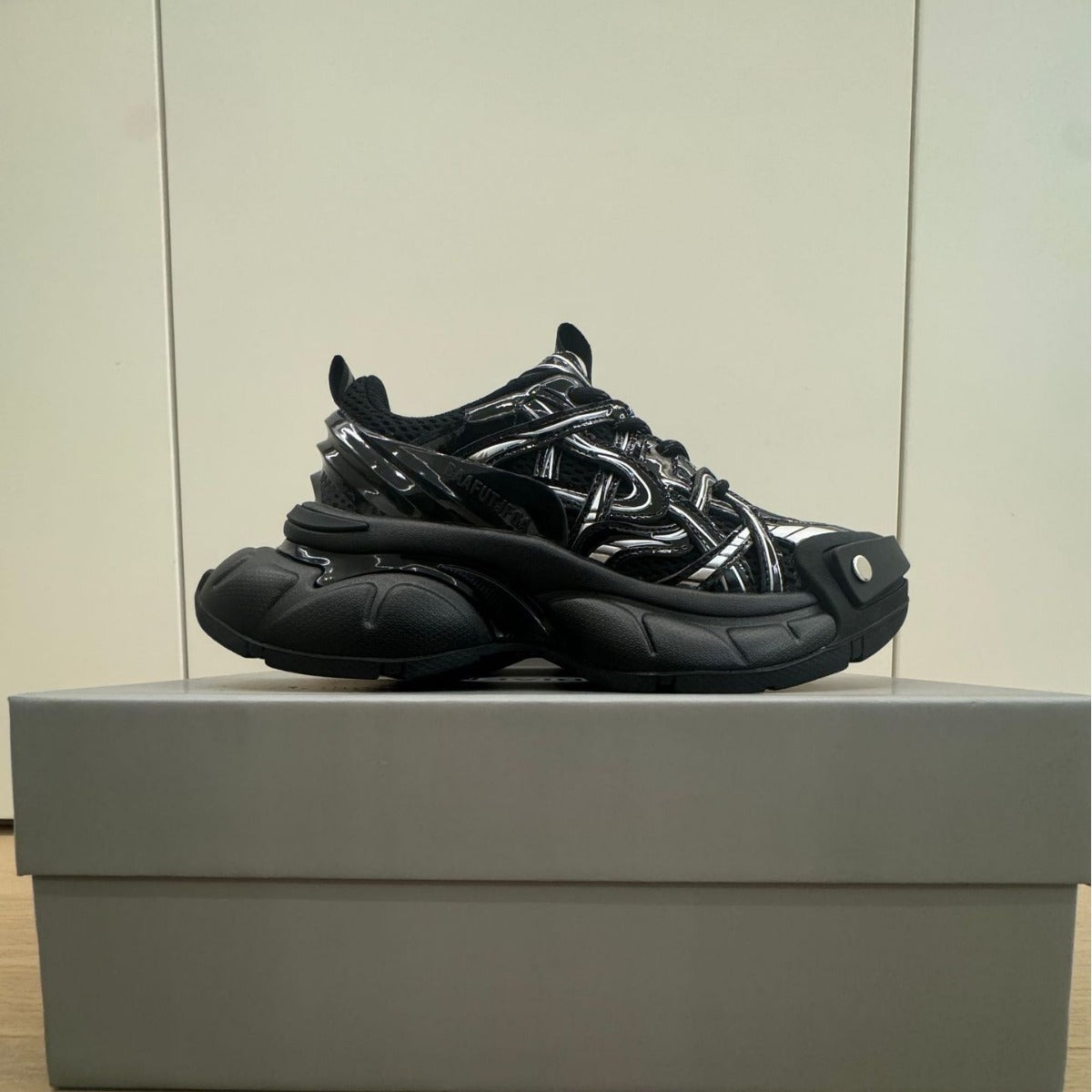 Couple Increased Platform Obsidian Dad Niche Sneakers