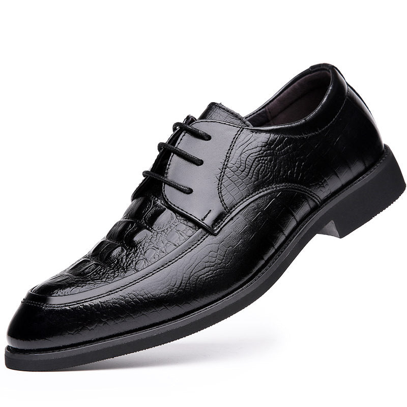 Men's Autumn Cowhide Korean Style Small Size Leather Shoes