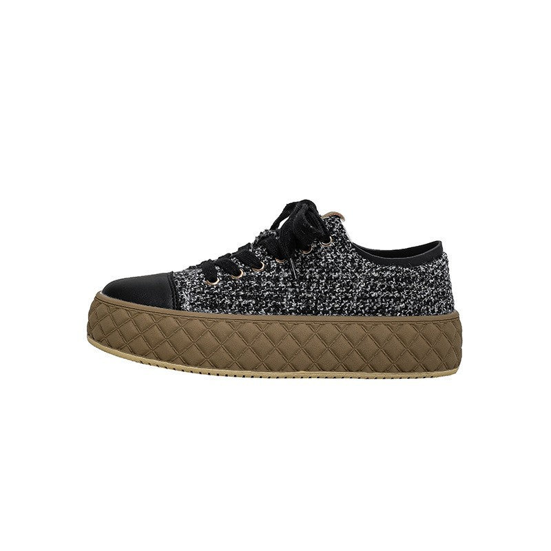 Women's Classic Style Hand-woven Thick Bottom Dirty Sneakers