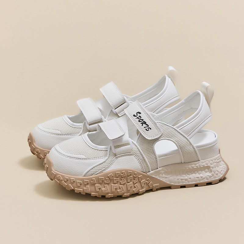 Women's Closed Toe Sports Outdoor Fashion Velcro German Sandals