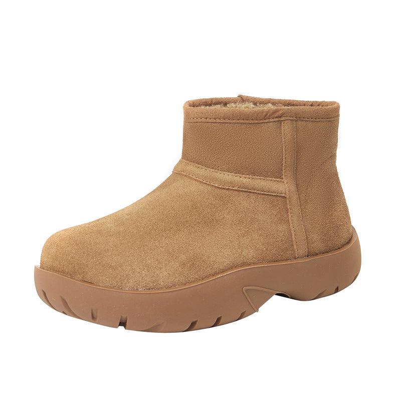 Integrated Middle Lamb Home Thick Warm Snow Boots
