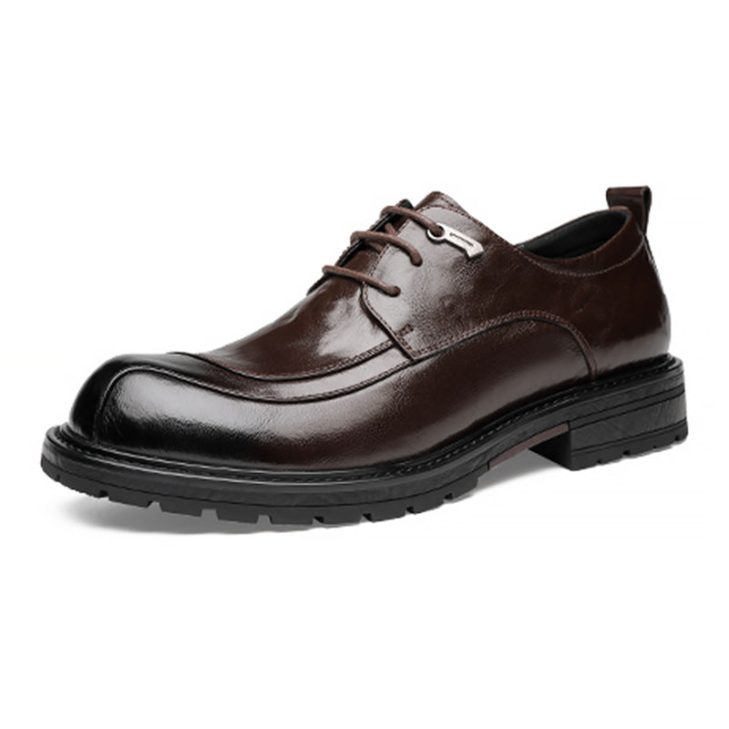 Men's Dress Genuine Derby Platform Commuter Fashion Leather Shoes