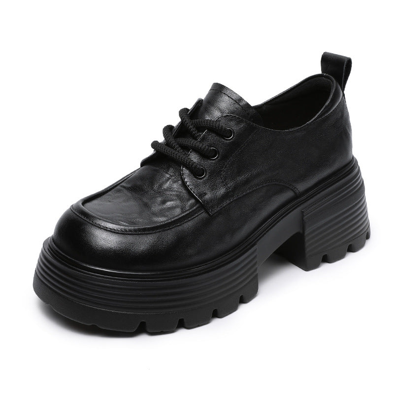 Women's New Spring Genuine Thick-soled British Loafers