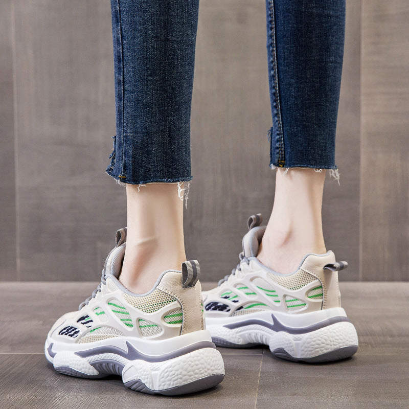 Women's Increasing Insole Dad Spring Thick Bottom Sneakers