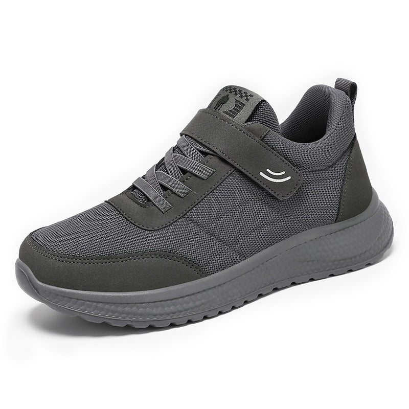 Men's Pure Color Versatile Sports Velcro Convenient Casual Shoes