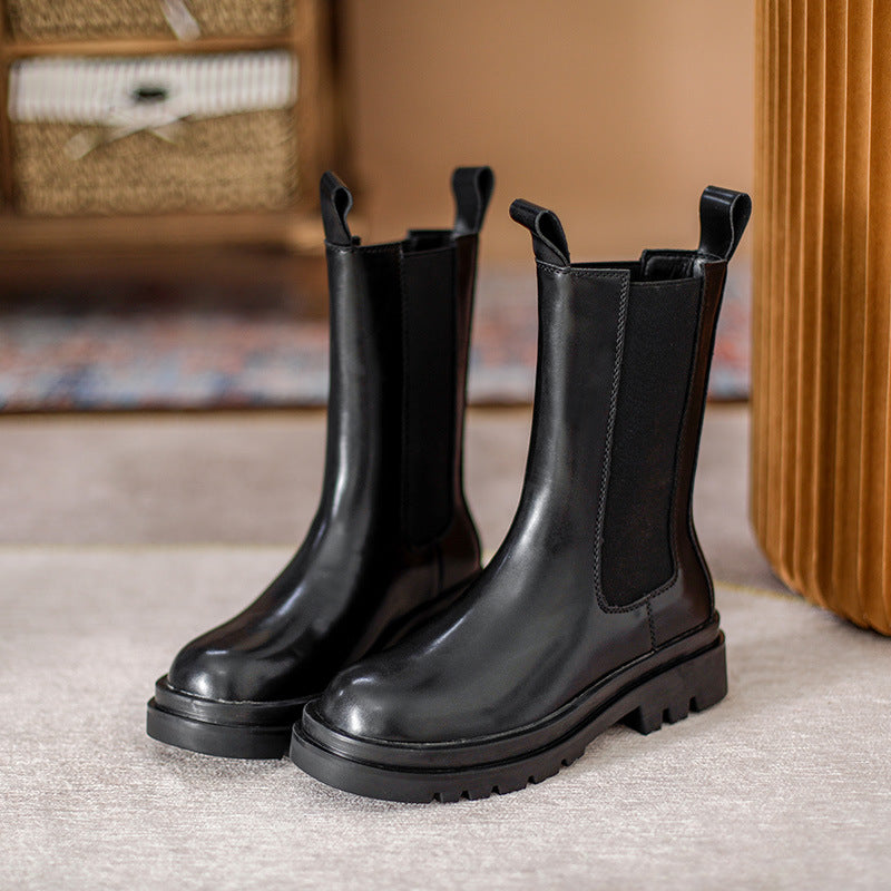 Women's British Style Martin For Plus Size Boots
