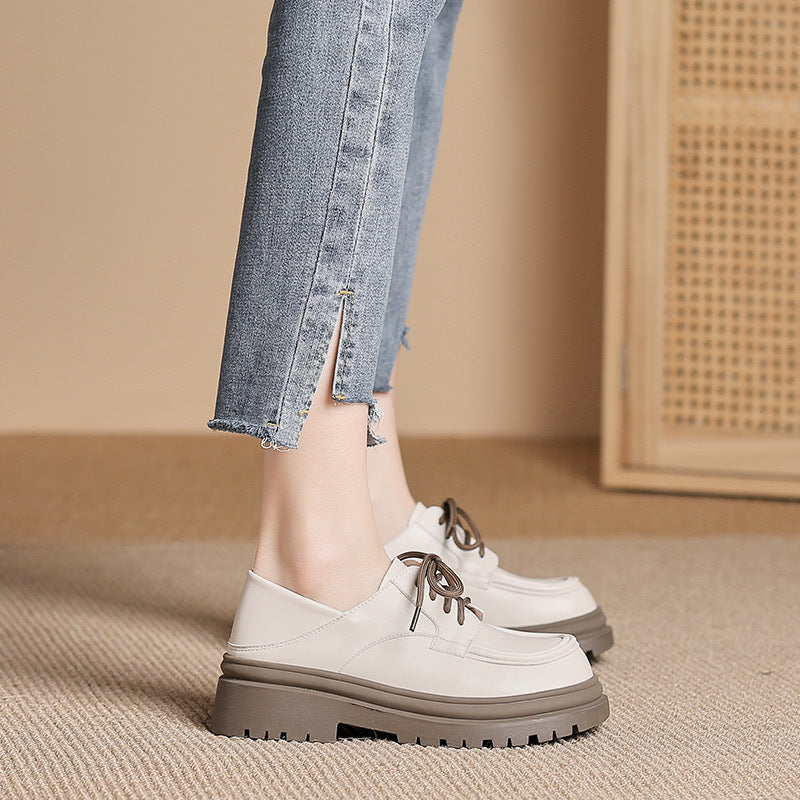 Female British Style Retro Easy Matching Loafers