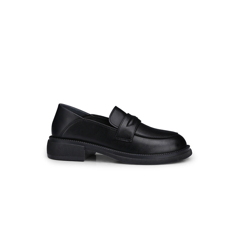 Grape Mom Platform Thick With British Loafers