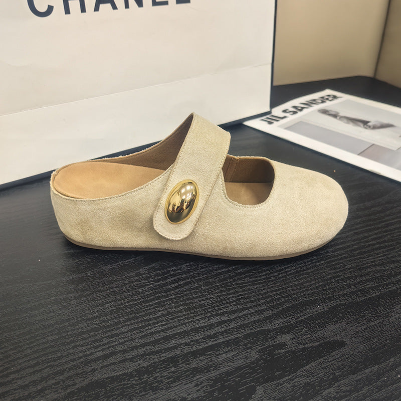 Women's High-rise Thick-soled Half Summer Soft Adorable Slip-on Sandals