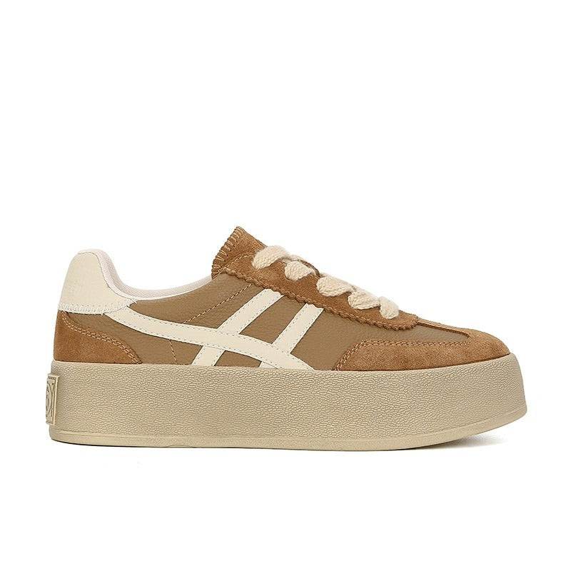Thick-soled German Training Spring Round Toe Casual Shoes