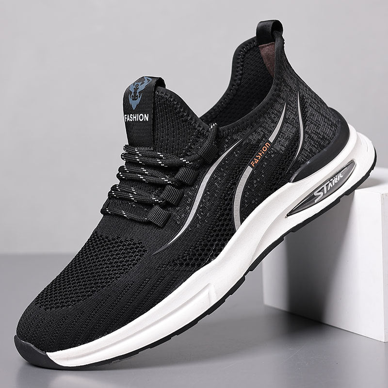 Men's Slouchy Platform Mesh Breathable Running Sneakers