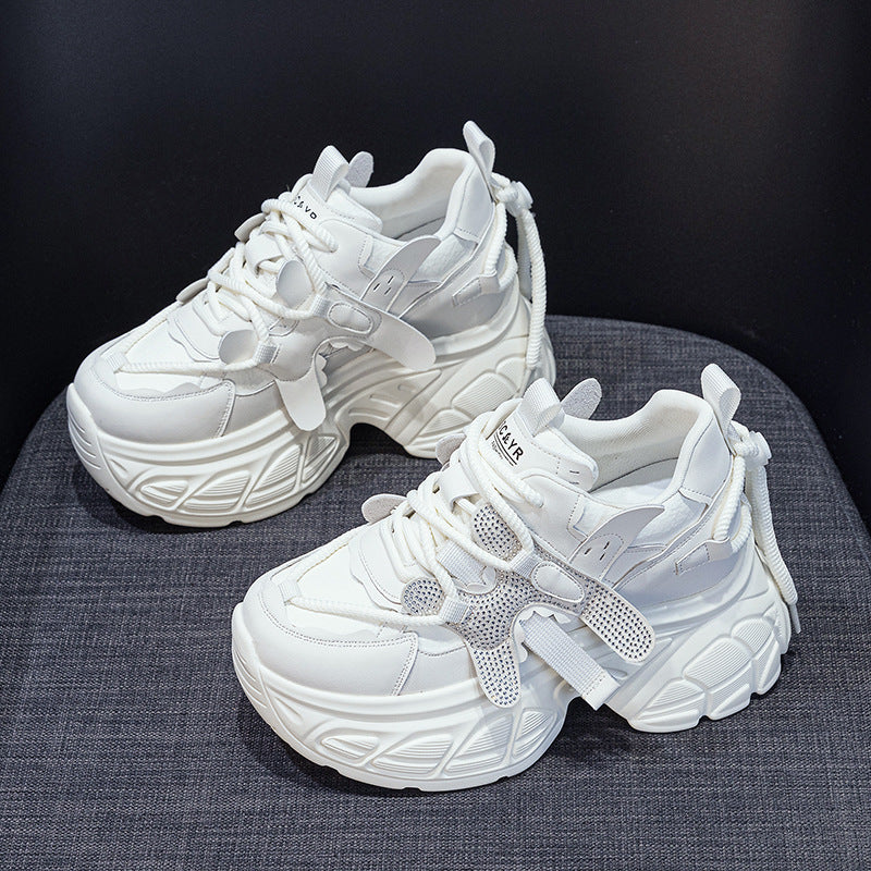 Women's Dad Spring Small Thick Bottom Height Casual Shoes